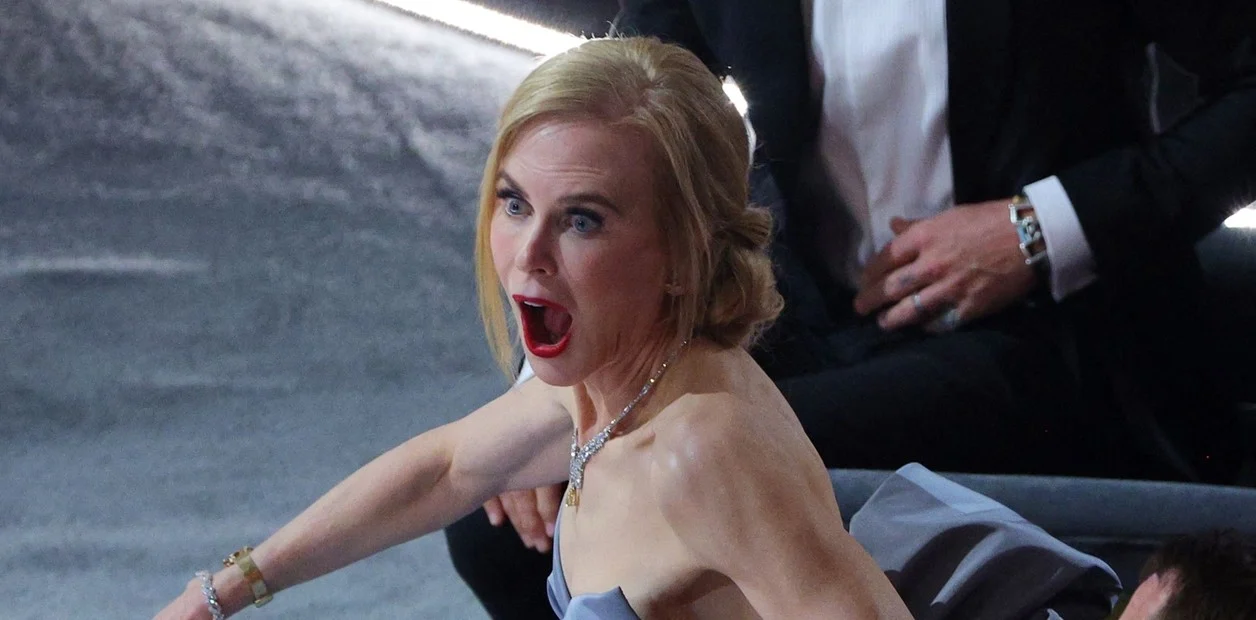 Oscar 2022: la verdad detrás del meme de Nicole Kidman “reaccionando” al golpe de Will Smith
