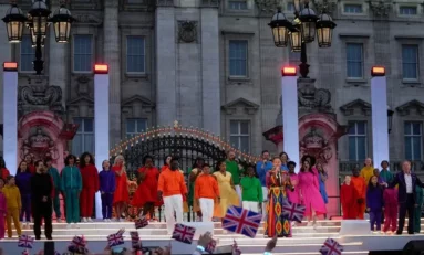 70 años en el trono.  Jubileo de la reina Isabel: un concierto masivo y con grandes estrellas en Londres marcó el tercer día de festejos