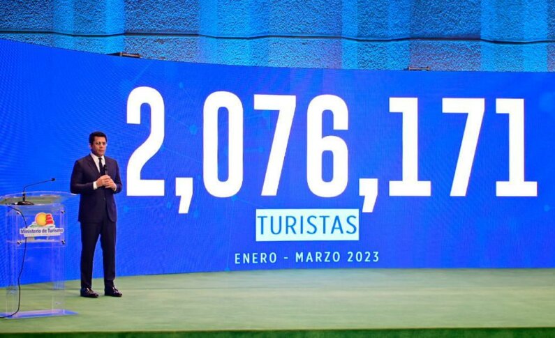 RD rompe récord de llegada turistas en primer trimestre 2023 con más de 2 millones