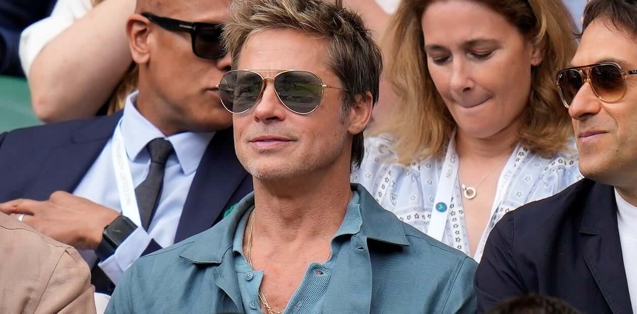 Las fotos de Brad Pitt en la final de Wimbledon que impactan en redes: «¿Rejuveneció?»